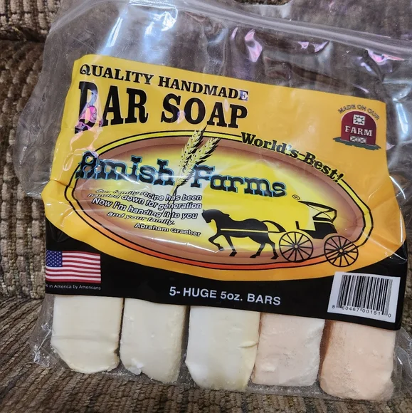 Amish Farms Soap 5 Huge Bars 5oz each Made in USA In Stock now - Picture 2 of 5